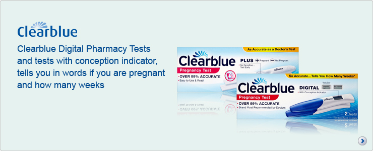 Clearblue Digital Pregnancy Tests and tests with Conception Indicator ? tells you in words if you?re pregnant, and how many weeks